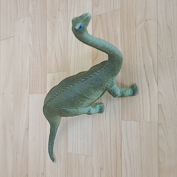VINTAGE LUCKY STAR PLASTIC DINOSAUR FIGURE APATOSAURUS 14" - Picture 3 of 6